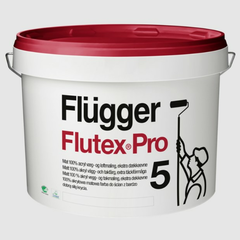 30840 Краска Flugger Flutex Pro 5 для потолка, для стен 0.7 л