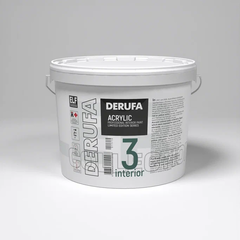 Краска Derufa Интерьер-3 для стен и потолков, для влажных помещений 2.7 л