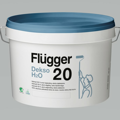Краска Flugger Dekso H2O 20 для стен, для влажных помещений 9.1 л