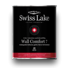 Краска Swiss Lake Wall Comfort 7 моющаяся для стен и потолков 9 л
