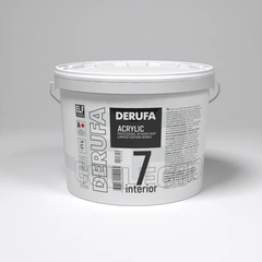 Краска Derufa Интерьер-7 для стен и потолков, для влажных помещений 2.7 л